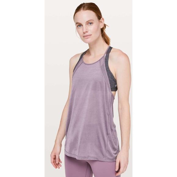Lululemon Athletica Through The Movement Tank Smoked Mulberry Purple Womens 6? - Picture 1 of 6
